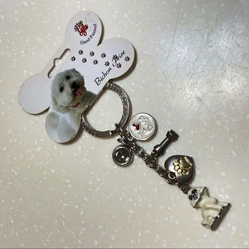 Bichon frise Keychain - Picture 1 of 6